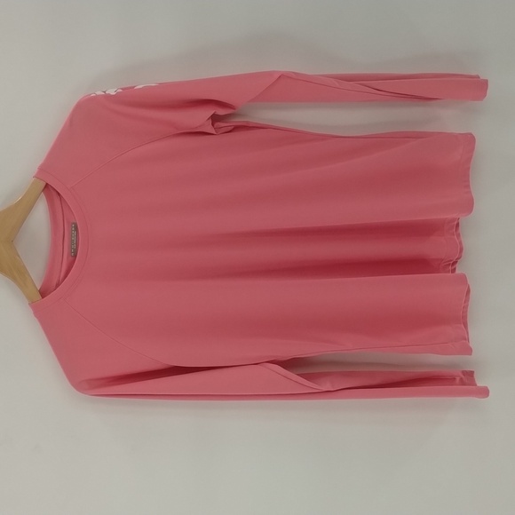 Columbia top PFG pink size large pink long sleeve with logo Omni shade - Picture 1 of 5